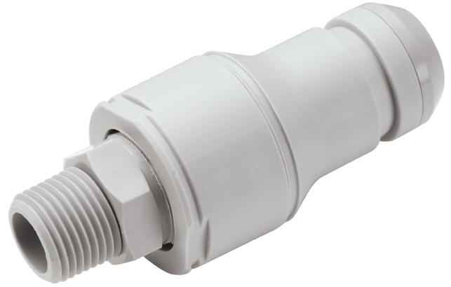 NSHD24008 - CPC Stecker 1/2" NPT Außengewinde, mit Absperrventil, EPDM-Dichtung