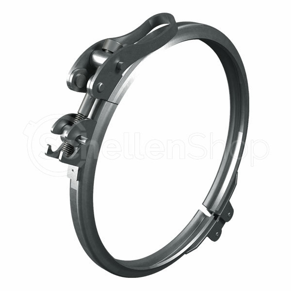 Schnellverschluss Spannring | 1mm, 2mm, 3mm Rohr | Edelstahl, verzinkt