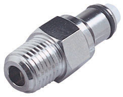 LC24004BSPT - Colder Products Company Stecker aus Messing mit 1/4" BSPT Außengewinde für CPC Kupplungen