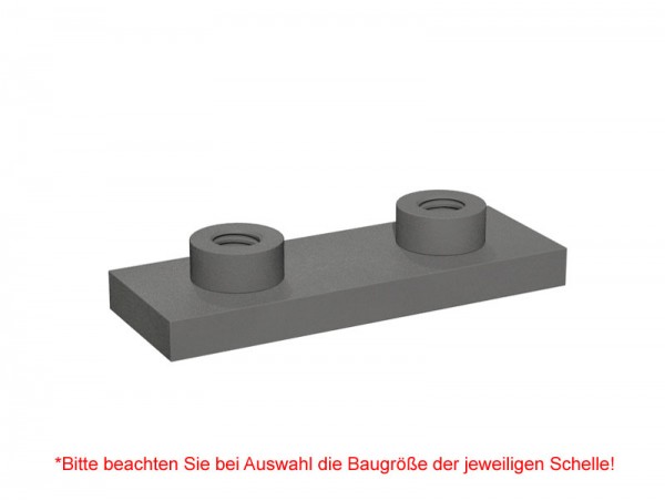 STAUFF Schweißplatte SPAL für Schwere-Baureihe, Stahl phosphatiert