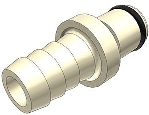 PLC2200612 - Stecker 9,5 mm Schlauchanschluss, ohne Absperrventil, EPDM-Dichtung