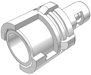 SMF01 - CPC Kupplung mit einem 1,6 mm Schlauchanschluss, ohne Absperrventil