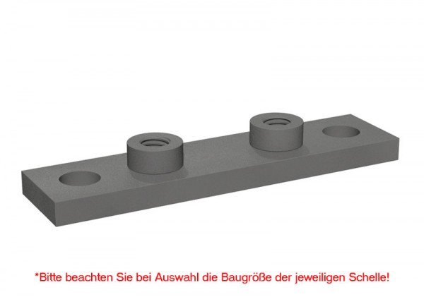 STAUFF einfache Schweißplatte SPAL-DUEB für Schwere-Baureihe (für Dübelbefestigung)