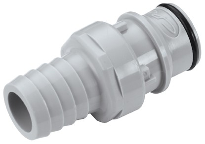 HFCD221012 - CPC Schlauchstecker mit 15,9 mm Schlauchanschluss, mit Absperrventil, EPDM-Dichtung