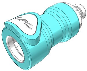 NS4D1700206 - Chemisch beständige CPC Kupplung mit 3,2 mm Schlauchanschluss