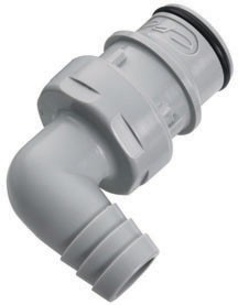 HFC23812 - CPC Winkel Schlauchstecker mit 12,7 mm Schlauchanschluss, ohne Absperrventil, EPDM-Dichtung